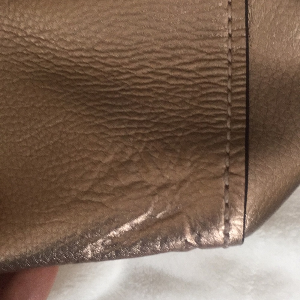 COACH Gold Saddle Large Derby Bag - Picture 11 of 13